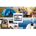 thumbnail image 3 of Corona Cruiser 45L (48 qt) Portable Cooler with Bottle Opener, Thermoelectric Travel Fridge, 12V DC/110V AC, Silver and Blue, 3 of 16
