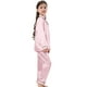 thumbnail image 4 of Conjunto de pijama de satén Schbbta para niñas de 11 a 12 años, color rosa brillante, 4 of 8