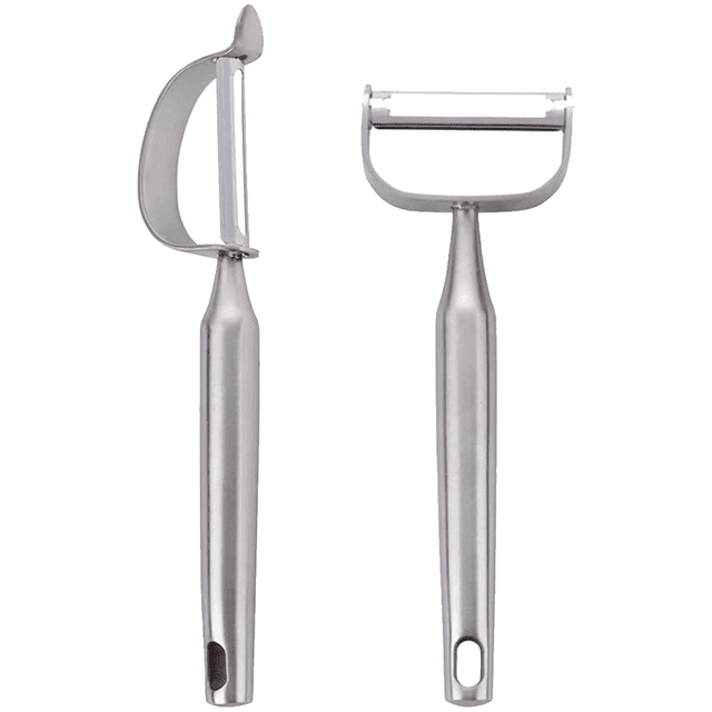 Pelador de verduras rotativo de acero inoxidable en forma de Y y en forma de P pelador de patatas con removedor de ojos de patata pelador de cocina Adepaton CPB-DE-LYY2211-1