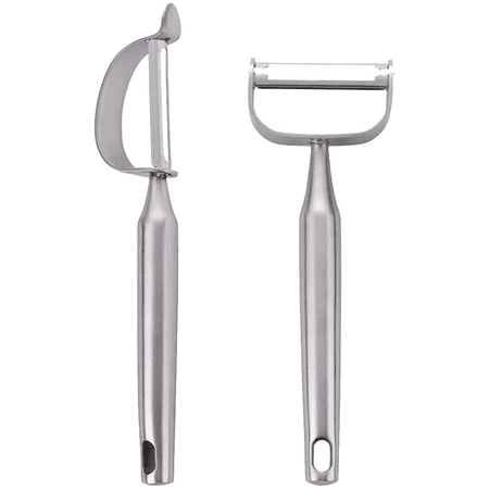 

Vegetable Peeler for Kitchen Fruit Potato Carrot Apple Peeler Good Grip and Durable Y and I Shaped Stainless Steel Peelers Silver