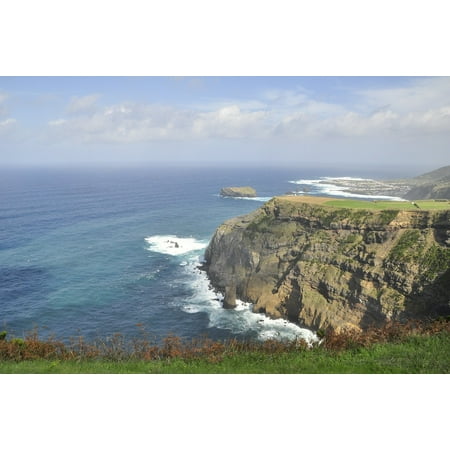 - Peel-n-Stick Poster of Volcano Water Island Azores Sao Miguel Coast Poster 24x16 Adhesive Sticker Poster Print