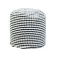 thumbnail image 2 of Modern Water-Resistant Handcrafted Cylindrical Pouf | Durable Indoor Accent for Living Rooms & Bathrooms | Stylish Seat for Homeowners & Interior Designers, 2 of 5