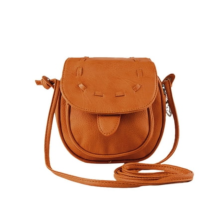 - Women's Flaptop Stitching Leatherette Mini Crossbody Bags