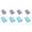 Double, variant on GUOOL 8 Pieces Needle Point Protector Knitting Needle Caps Quilting Needle Stopper Double