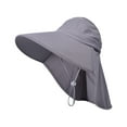 thumbnail image 2 of Kmdttou Sun Hat With Shawl Female Outdoor Riding With Hollow Top Sun Hat Gifts For Women,Foldable Travel Visor Hat, 2 of 8