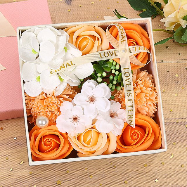 Xihbxyly Almacén de Liquidación Caja de Rosas para Regalar En Forma Flora Jabón para Eldía de San Valentín, para Bodas, Festivals And Hogares