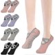 thumbnail image 1 of Yoga Socks, Anti-slip Pilates Socks With Straps, Cotton Five-toe Grip Socks For Pilates, Ballet, Ballet, Barefoot Workout, Dance - Sweat-wicking, 1 of 5