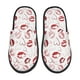 thumbnail image 1 of Fotbe Red Lips Pantuflas Peludas para Mujer con Estampado, Zapatillas de Peluche, Zapatos de Invierno para Casa, Uso Interior y Exterior-Medium, 1 of 8