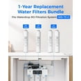 thumbnail image 2 of Waterdrop 𝐖𝐃-𝐓𝟑-𝐑𝐂𝐎 Replacement Filter, Pack of 1 RO & 2 CF & 1 CB Filter, Replacement for 𝐖𝐃-𝐓𝟑-𝐂 Tankless Reverse Osmosis Water Filter (𝟐*𝐂𝐅 + 𝟏*𝐂𝐁 + 𝟏*𝐑𝐎), 2 of 9