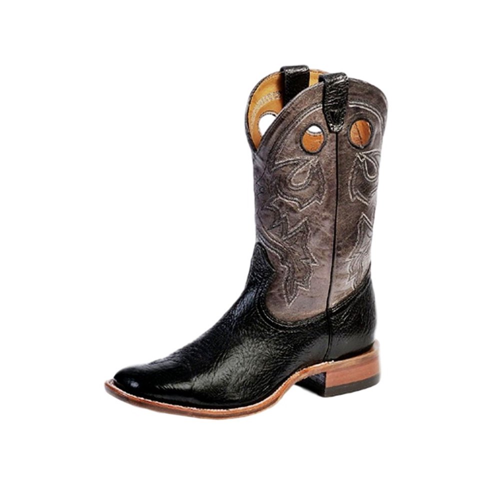 Boulet Boulet Western Boot Men Cowboy Stockman Black Taurus Organza