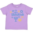 thumbnail image 3 of Inktastic My 1st Hanukkah with Menorah and Stars of David Boys or Girls Toddler T-Shirt, 3 of 5