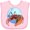 AD-Pink, variant on Inktastic Fun Fiddler Crab with Violin and Mustache Boys or Girls Baby Bib