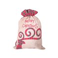 thumbnail image 1 of Cateissary Bolsas navideñas con cordón para envolver rejilla lateral de gran capacidad, colgador de lino de Papá Noel, bolsa de encaje Goodie, Alce, 1 of 6
