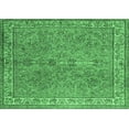 thumbnail image 1 of Ahgly Company Indoor Rectangle Persian Emerald Green Traditional Area Rugs, 5' x 7', 1 of 4