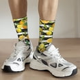 thumbnail image 5 of Goofa Orange and Lemon Printed Men's Crew Socks, Soft Durable Breathable Moisture-Wicking with Odor Control Cotton socks, 5 of 9