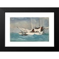 thumbnail image 2 of Winslow Homer 14x11 Black Modern Framed Museum Art Print Titled - Key West, Hauling Anchor (1903), 2 of 5
