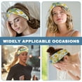 thumbnail image 6 of COEQINE Tie Dye Daisy Nurse Button Headband Nurse Headbands with Buttons for Mask Wide Nurses Headbands Non Slip Sports Headband for Men Nurse Headbands for Women Satin, 6 of 7
