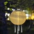 thumbnail image 2 of Eyfqtcs Linterna Solar Led De 12 Pulgadas, Impermeable, Para Colgar Al Aire Libre, Luz De Globo (Blanco), 2 of 9