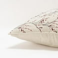 thumbnail image 3 of Rizzy Home Floral 20" x 20" Accent Embroidery Cotton Pillow Cover in Berry, 3 of 5