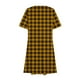 thumbnail image 4 of Vestido de Manga Corta para las Mujeres Casual Impreso Cuello Redondo, Vestido de las Señoras para la Primavera Y el Verano de Uso Diario, 4 of 9
