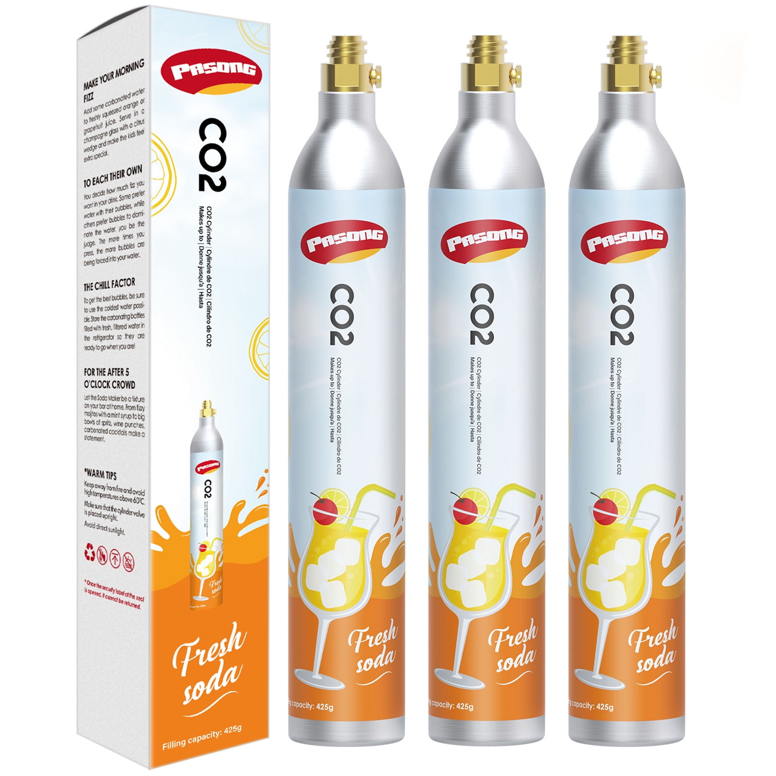 430g CO2 bottle for aquariums / sodastream, CO2 bottles
