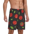 thumbnail image 2 of Sikiie Tomatoes1 Mens Pajama Shorts, Lightweight Lounge Pant with Pockets Soft Sleep Pj Shorts for MenMedium, 2 of 6