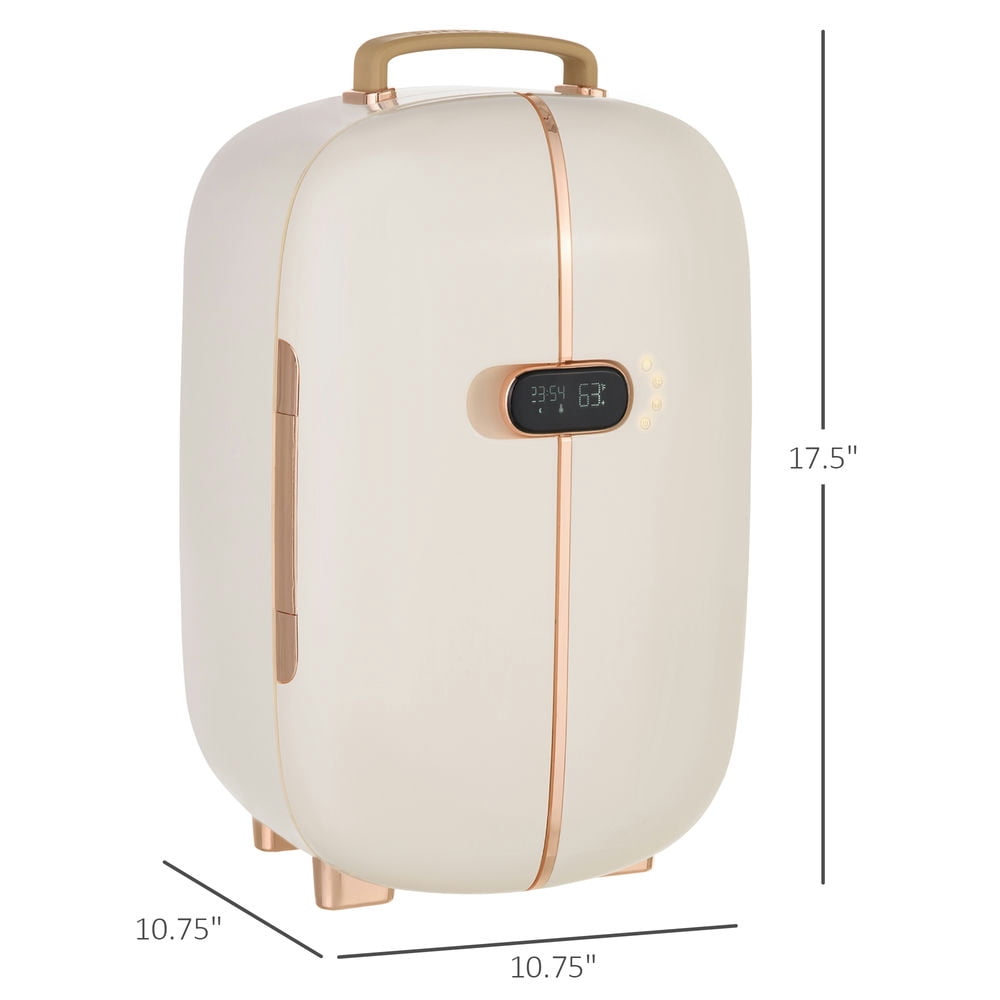 Topcobe Mini Personal Fridge Cooler, Portable Home Utility Device