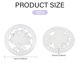 thumbnail image 2 of 3Pcs Natural Afghan White Jade Hollow Big Pendants Flat Round with Flower Charms 53x6.5mm, 2 of 7