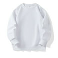 thumbnail image 2 of Splozh Toddler Girls Crewneck Sweatshirt Toddler Kids Boy Girl Long Sleeve Sweatshirt Casual Shirt Thin Pullover Infant Crewneck Sport Tops White,2-3 Years, 2 of 3