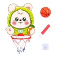 thumbnail image 2 of S SERENABLE Basketball Hoop Set Folding Basketball Goal for Children Kids Birthday Gifts Bunny, 2 of 9