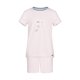 thumbnail image 1 of SKINY conjunto de pijama para niñas - corto, niños, 2 piezas, rayas, 140-176 Beige 140, 1 of 4
