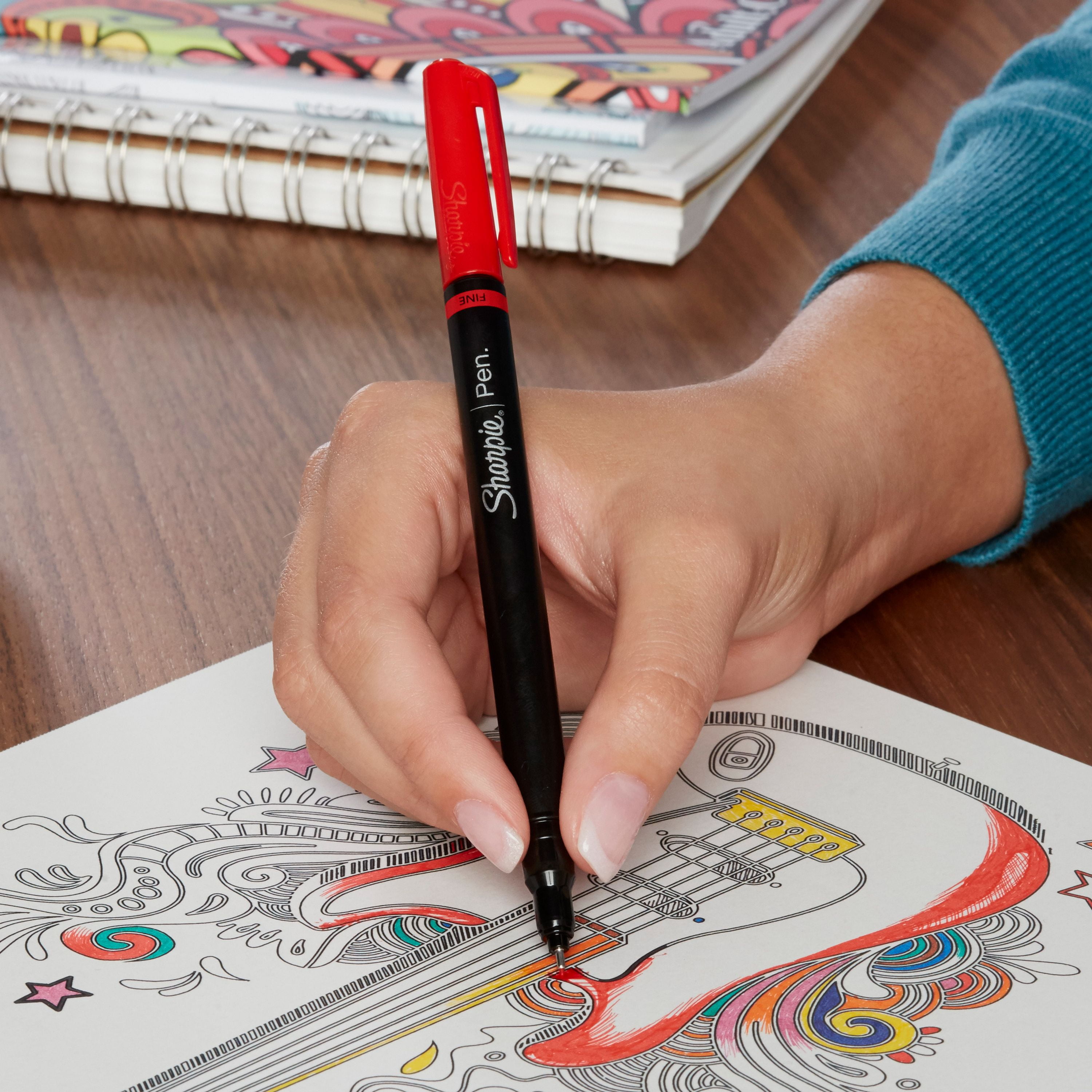 Pens Writing Instruments Sharpie Coloring Kit With Permanent Markers Art Pens And Coloring Booklet Empirecityvietnam
