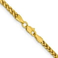 thumbnail image 4 of Auriga 14k Yellow Gold 2.5mm Wheat Chain Necklace 16inch for Women, 4 of 6