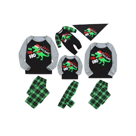 

Huakaishijie Christmas Pajamas Set for Family Pjs Sets Reindeer Parent-Child Sleepsuit Nightwear