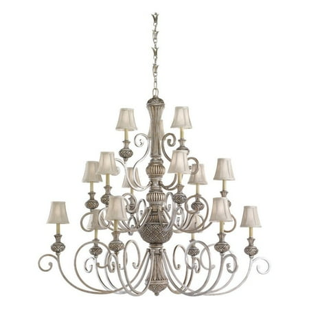Sea Gull Lighting Highlands 31253-824 15-Light Chandelier - 53.5 diam. in. - Palladium
