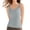 Light Gray, variant on Ribbed Tank Tops for Women Built in Bra High Neck Racerback Shelf Bra Summer Camisole Yoga Shirts Sleeveless Undershirt Beige Size S