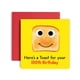 thumbnail image 1 of Tarjeta de cumpleaños número 100 de Huxters – Tarjetas de cumpleaños divertidas para mujeres y hombres – Tarjeta de feliz cumpleaños Heres a Toast – Tarjeta de cumpleaños de papel para él y ella – Sob, 1 of 1