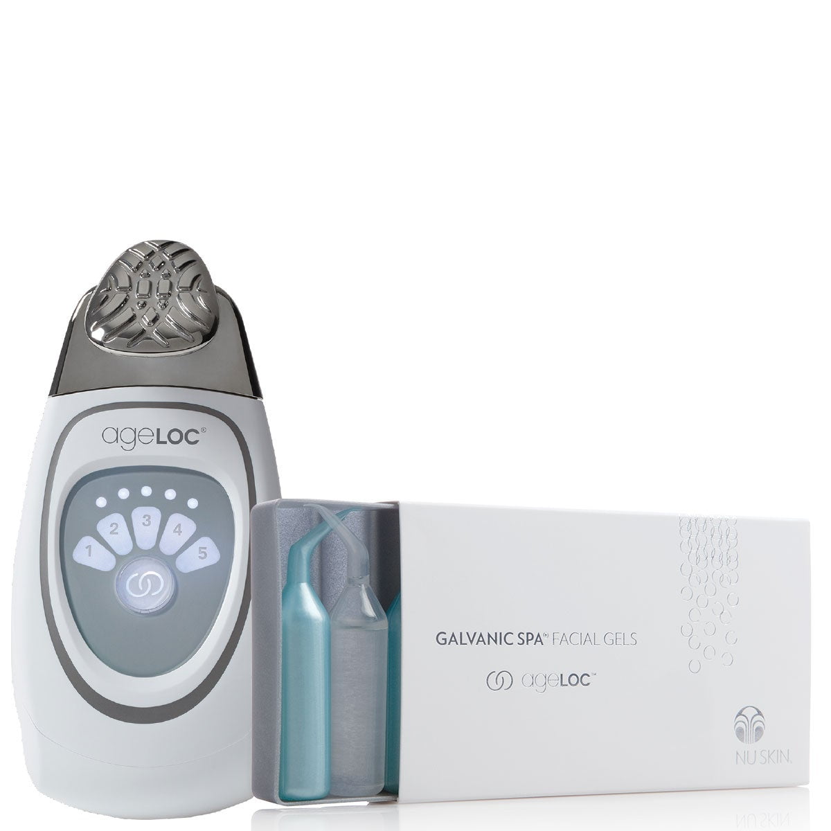Nu Skin Nuskin Galvanic Facial Spa Kit with one box ageLOC Gels