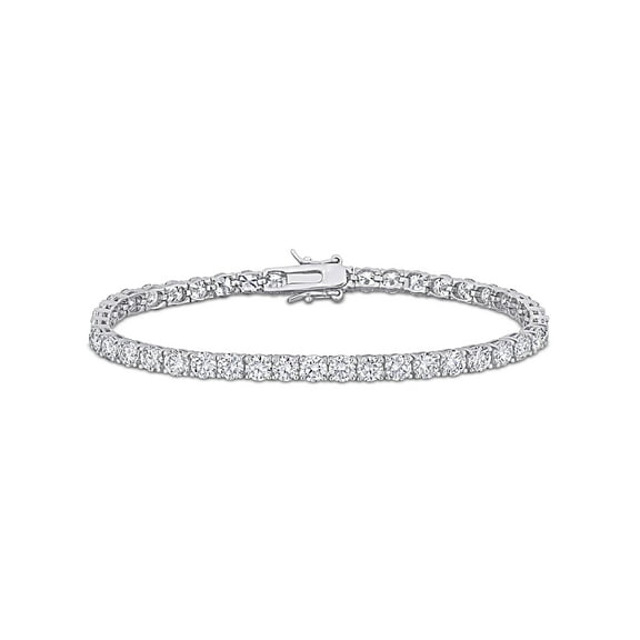 Everly Women's Created Moissanite Sterling Silver Tennis Bracelet