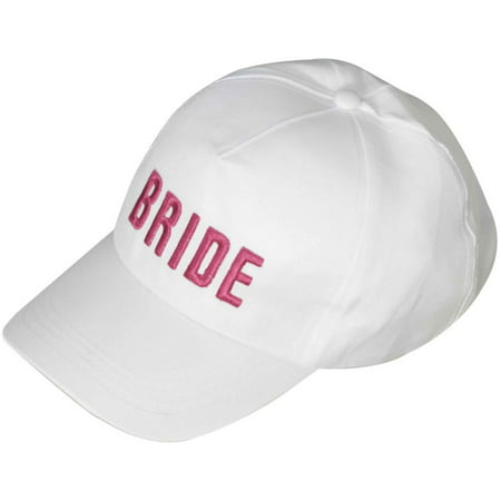 Adult's Womens Bachelorette To Bride White Hat Cap Costume Accessory