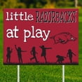 thumbnail image 2 of Arkansas Razorbacks 24" x 18" Little Fans At Play Yard Sign, 2 of 2