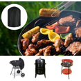thumbnail image 5 of Funda para Barbacoa Esférica Impermeable Resistente al Desgarro Tela Oxford 210D Anti-UV con Correa Lateral Resistente al Viento Negro Φ70x70 cm, 5 of 5