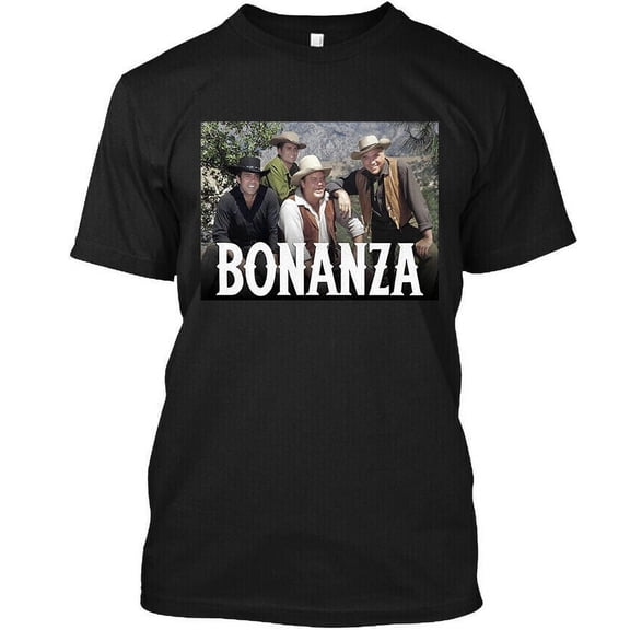 Limited New Bonanza American Western Television Show Vintage T-Shirt Size S-4XL