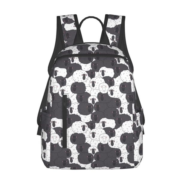 Easygdp Black And White Sheeps para Easygdp Yak - Mochila Casual Ligera y Resistente para Viaje y Senderismo para Hombres y Mujeres
