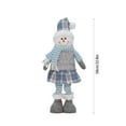thumbnail image 2 of Christmas Dolls, Santa Claus Dolls, Expandable Christmas Snowman Dolls Decorations, Polyester Holiday Decoration Supplies 22.8 Inch Lightweight Festive Tabletop Ornaments for Home and Office, 2 of 7