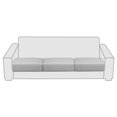 thumbnail image 1 of 3pcs Home Decor Sofa Cushion Cover Replacement Living Room Polyester Elastic, 1 of 8