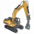 thumbnail image 3 of For Huina alloy die-casting grabbing machine 1:50 engineering construction model excavator boy metal birthday gift toy car, 3 of 6