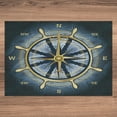 thumbnail image 3 of Ambesonne Compass Jigsaw Puzzle, Yellow Navigation, Heirloom-Quality Fun Activity for Family Durable Cardboard, 1000 pcs, Yellow Navy Blue, 3 of 5