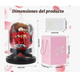 thumbnail image 3 of Flores Artificiales Rosa Eterna Con Oso Color Rojo, 3 of 4