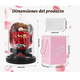 thumbnail image 3 of Flores Artificiales Rosa Eterna Con Oso Color Rojo, 3 of 4